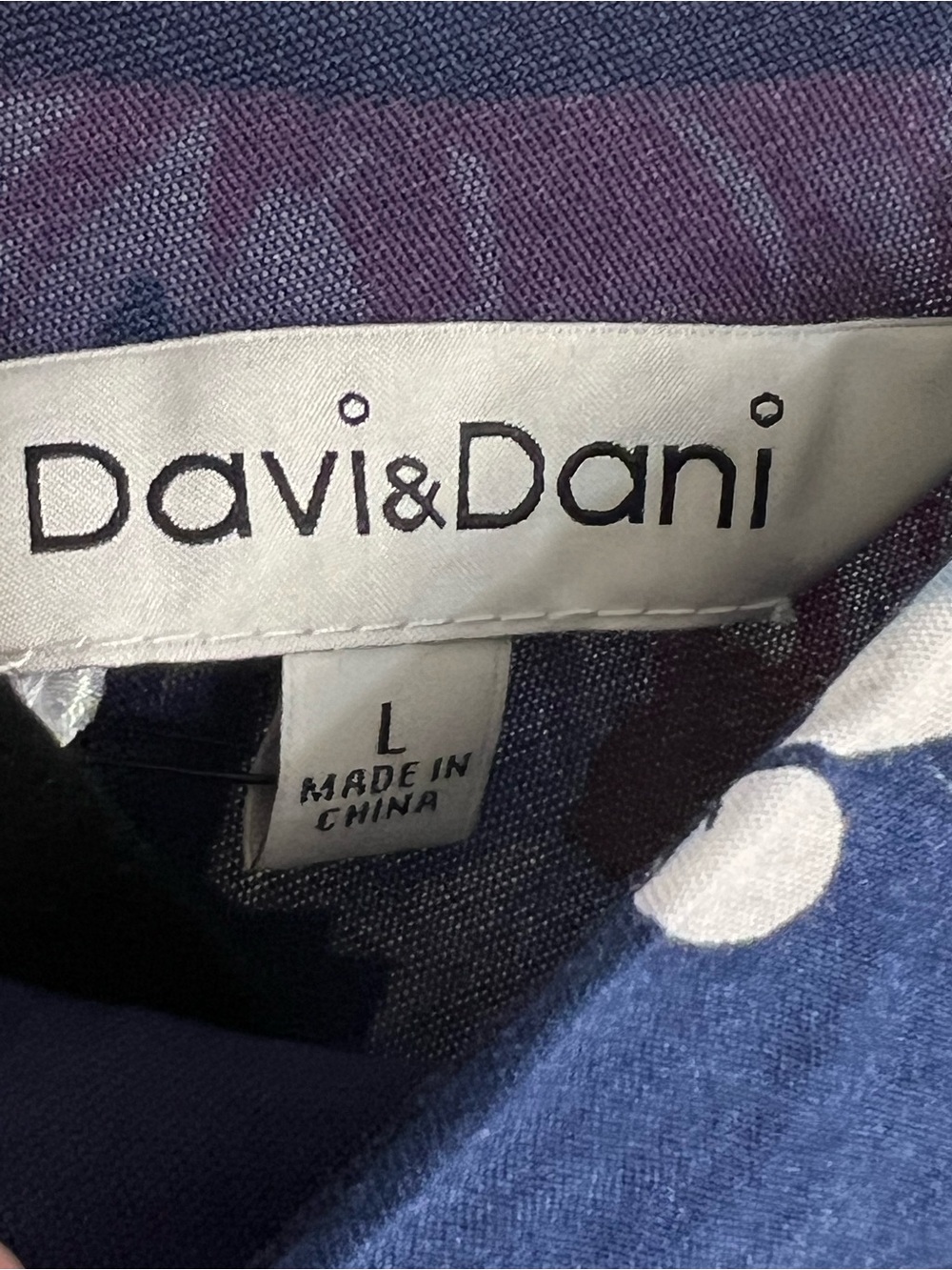 DAVI & DANI Navy Floral Lace-Trim Mini Dress - Picture 7 of 12